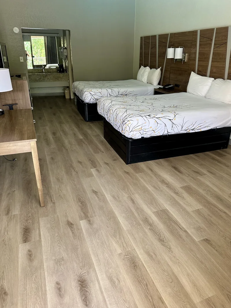 Light luxury vinyl plank flooring installation in Palmetto FL