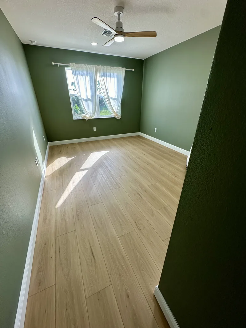 Light oak luxury vinyl plank flooring installation in Bradenton FL